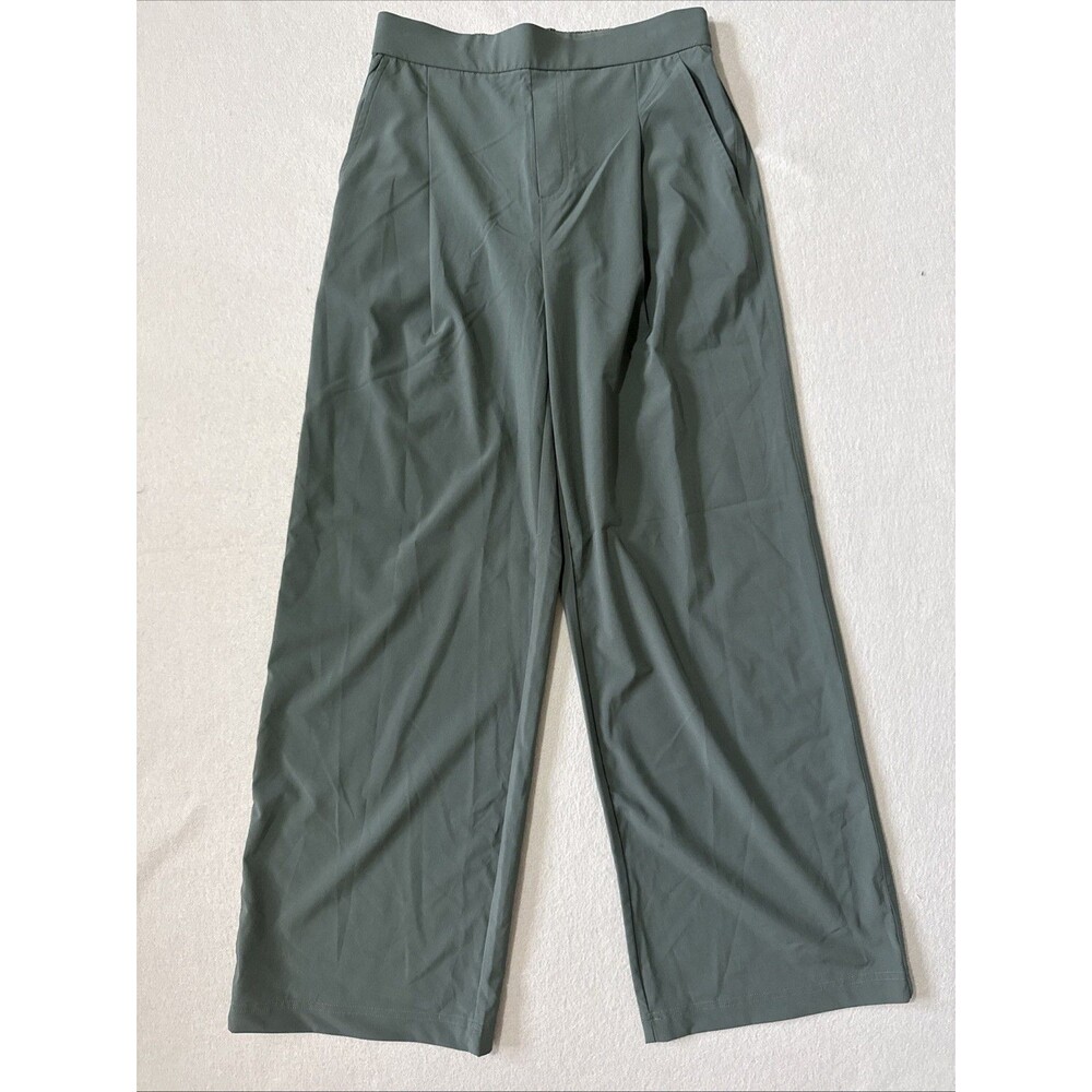 Lou & Grey Wide-Leg Pants in Olive Green
